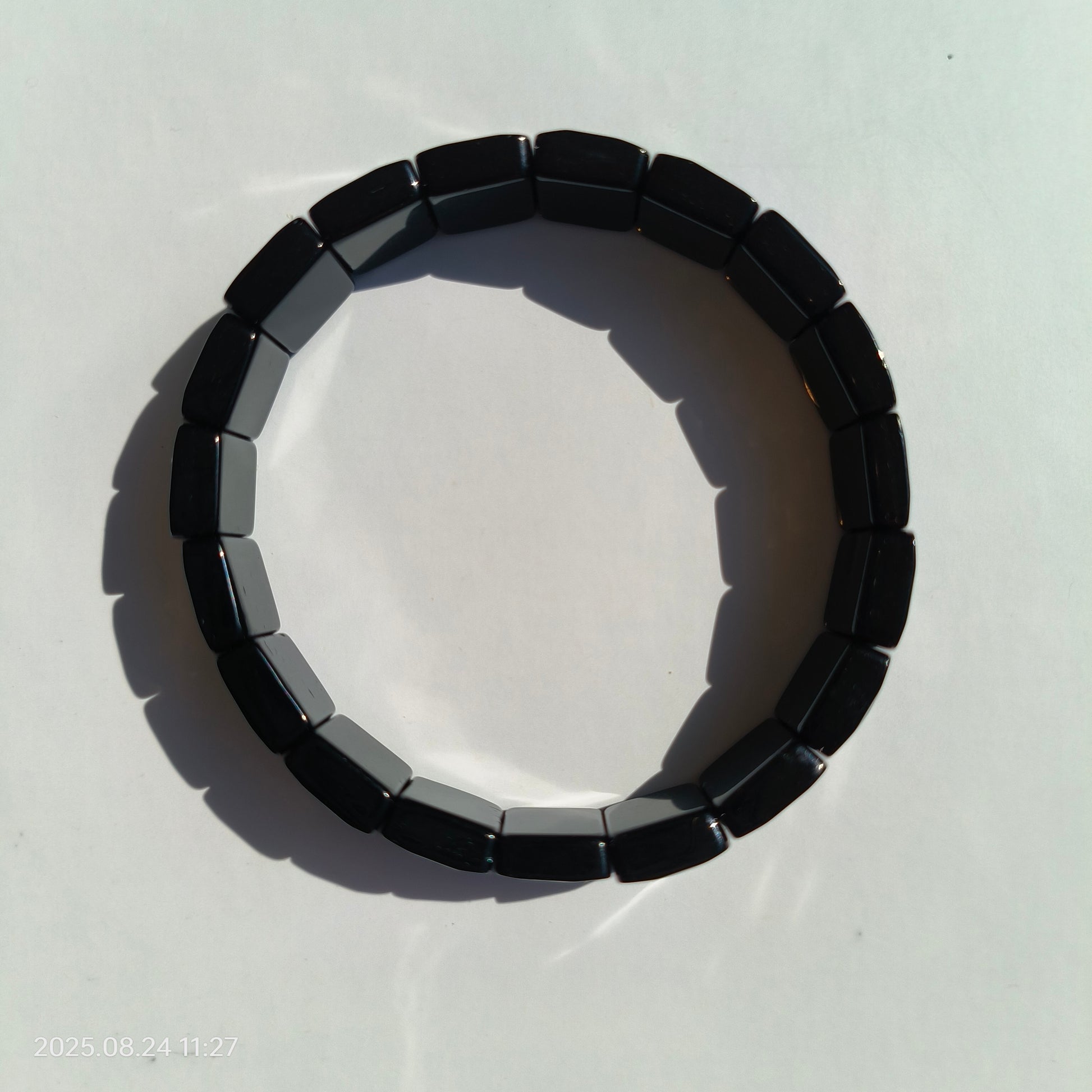Bracelet en obsidienne facetté - L'Atelier Wen